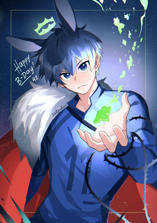Isagi&#39;s birthday illust